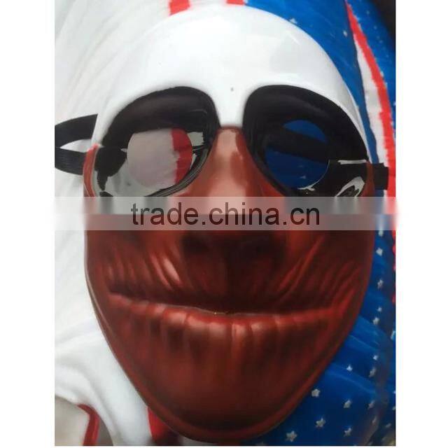 2016 new design of plastic clown mask ,joker mask,carnival mask