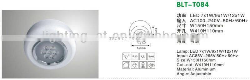 3w grey High Power Led Surface Mounted