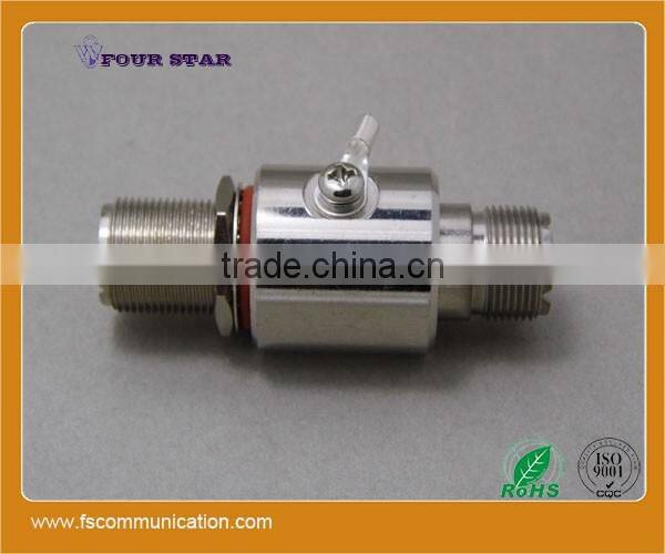 Gas Discharge Tube Lightning protector with UHF connector
