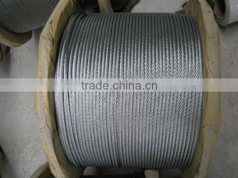Hot Dipped Steel Wire Rope 6X19