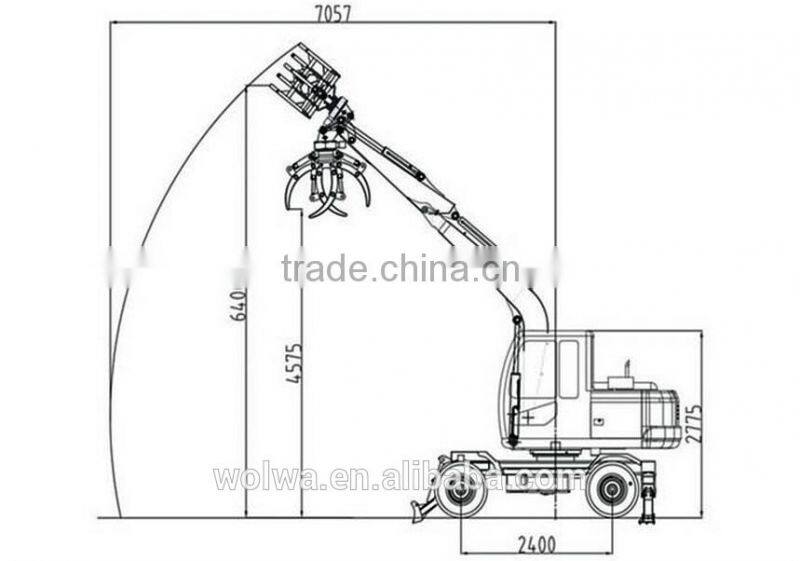 jining direct products factory 8T Wheel Sugarcane Loarder