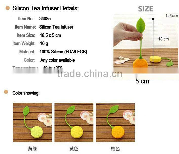Yellow Color Silicone Tea Infuser