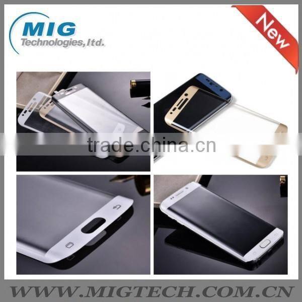 glass screen protector, Curve Tempered glass film For Samsung S6 edge, For Samsung galaxy S6 edge