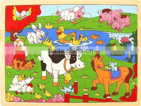 Farm wooden jigsaw puzzle