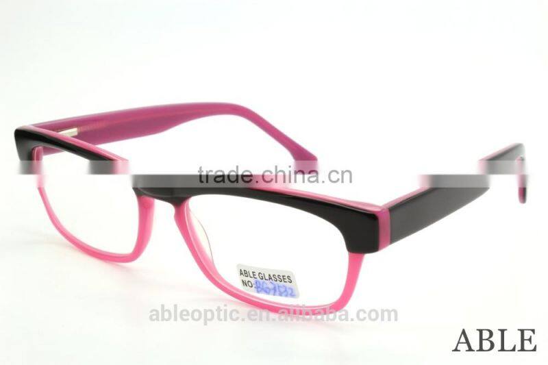 HOTSELLING milky color fashion students acetate hand made spectacles optical frames eyewear eyeglasses