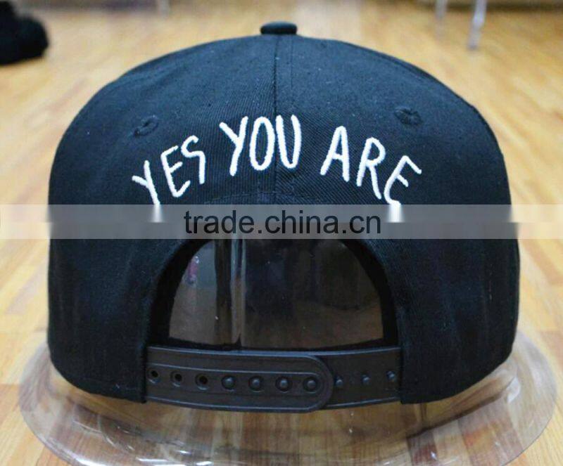 Customize high quality 6 panels 3D embroidery snapback hats and accept small MOQ
