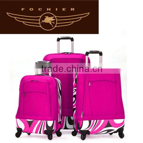 canvas luggage suitcases for girl sky travel luggage bags