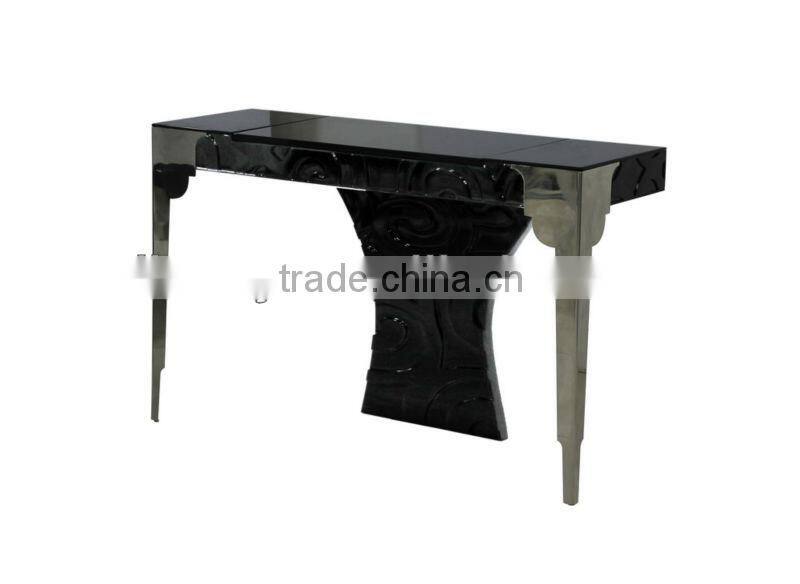 Black high glossy dresser with mirror (LS-217)