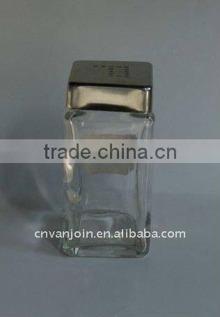 120ml Square Spice Glass Bottle