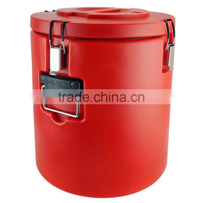 Hot Sale Red Stainless Steel 40L Drinking Thermos Bucket Without Faucet