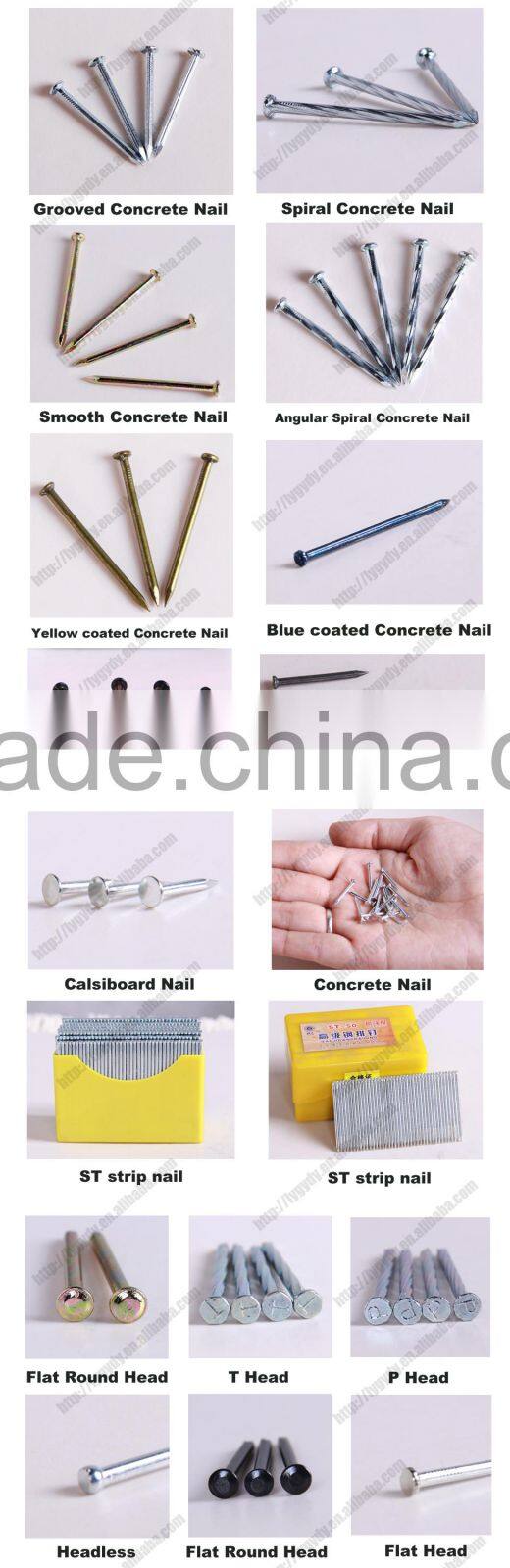 pure iron nails/common nail/large head nail