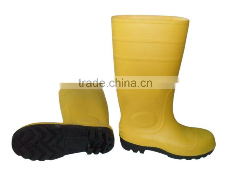 Safety PVC rain boots with steel toe,steel toe boots,wellington boots