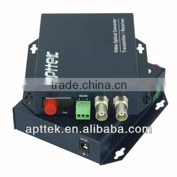 2-channel fiber optic Digital coaxial to video fiber converter audio video media transmitter receiver