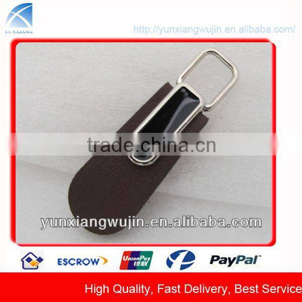 CD9097 Custom Metal Leather Zip Slider Puller for Jackets