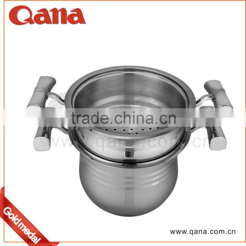 Europe style steamer Stainless steel Couscous Pot