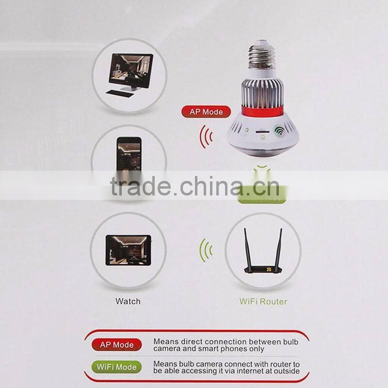 BC-780C HD720P WiFi Bulb camera P2P IP Network DVR Camera