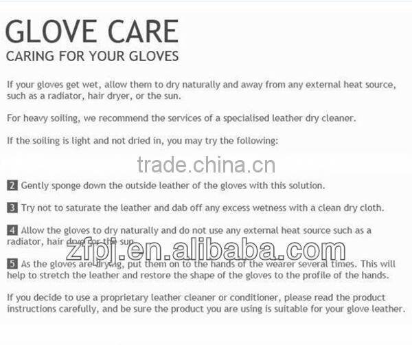 Half figer leather gloves for gentleman