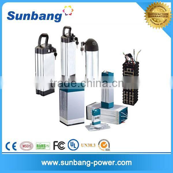 customized Triangle shape battery 36v 14ah for 500w electronic bike