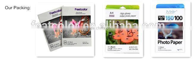 260gsm premium waterproof RC Satin inkjet photo paper (Chinese Manufactry)