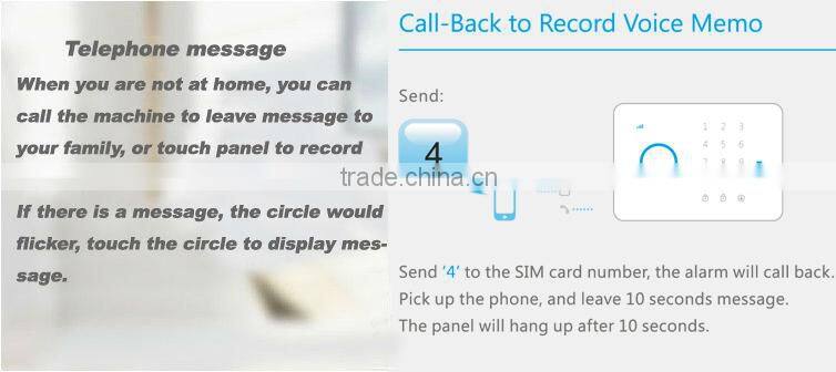 App RFID Tag 433MHz Gsm Wireless Burglar Alarms