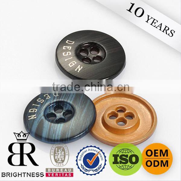 Custom metal sewing buttons large sewing buttons four holes button