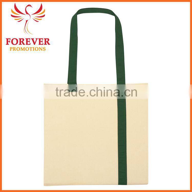 Wholesale Promos Gifts 5 OZ. Canvas Striped Economy Shopper Tote Bag