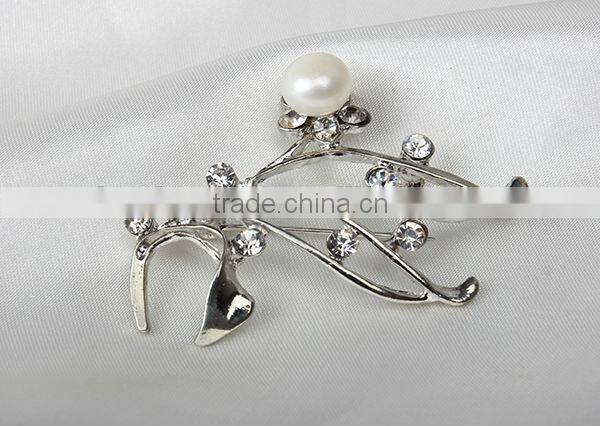 Wholesale bulk brooch real freshwater pearl jewelry in china
