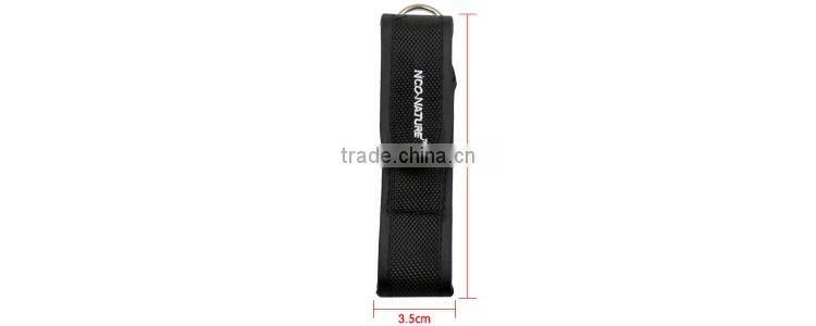 2016 hot selling cheapest Belt pouch Nylon holster for 16340 AA CR123 18650 LED flashlight