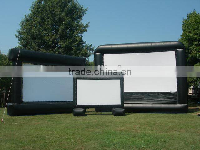 Outdoor inflatable rear projection screen for sale