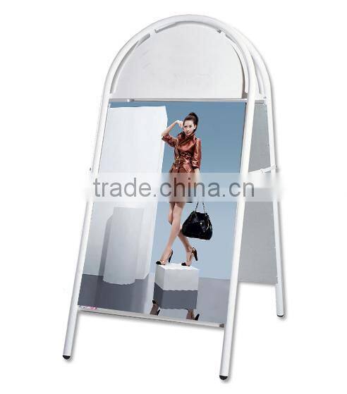 New Product Round Head Floor Standing Iron Board Outdoor Advertising Display Stands