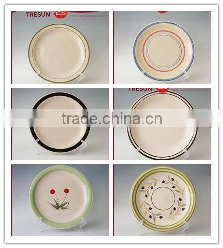 Handpainted cheap round and square dinner plates, dessert plates, cheap bulk dinner plates, and oval plates
