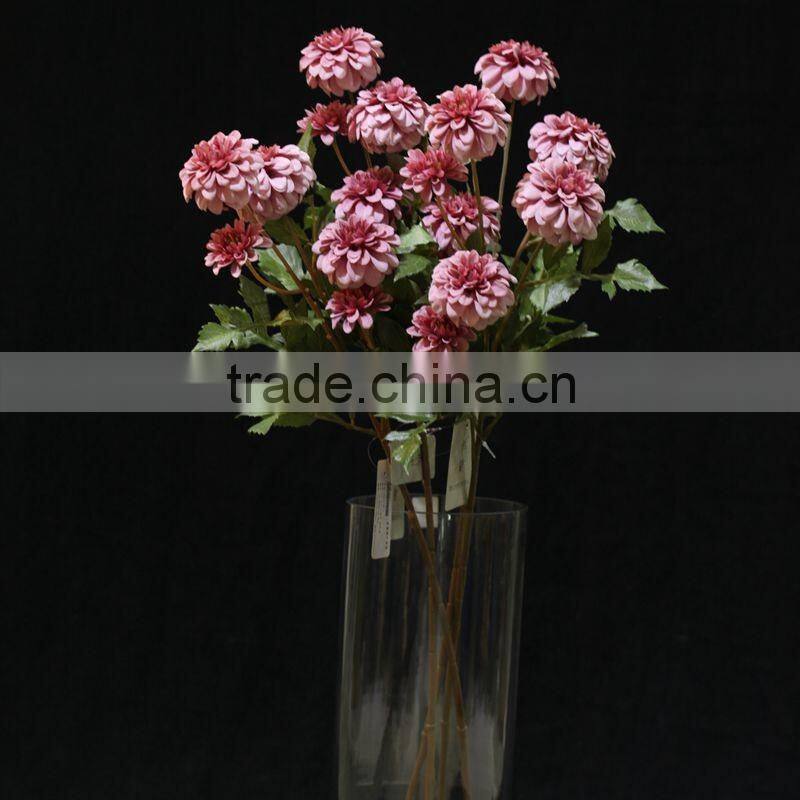 High quality artificial silk flowers bouquets for interior decoration with five head