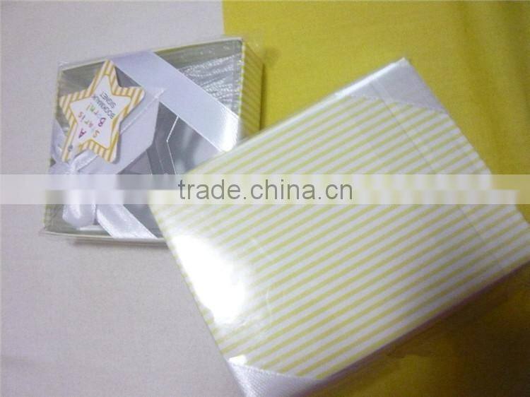 celebration supplies h"A Star is Born!"Metal Bookmark with White-Silk