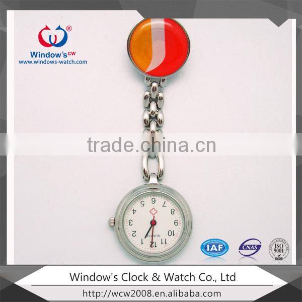 Nickel-Free/ CE/ Rohs Stainless Steel Quartz Brooch Doctor Nurse Pocket Watch