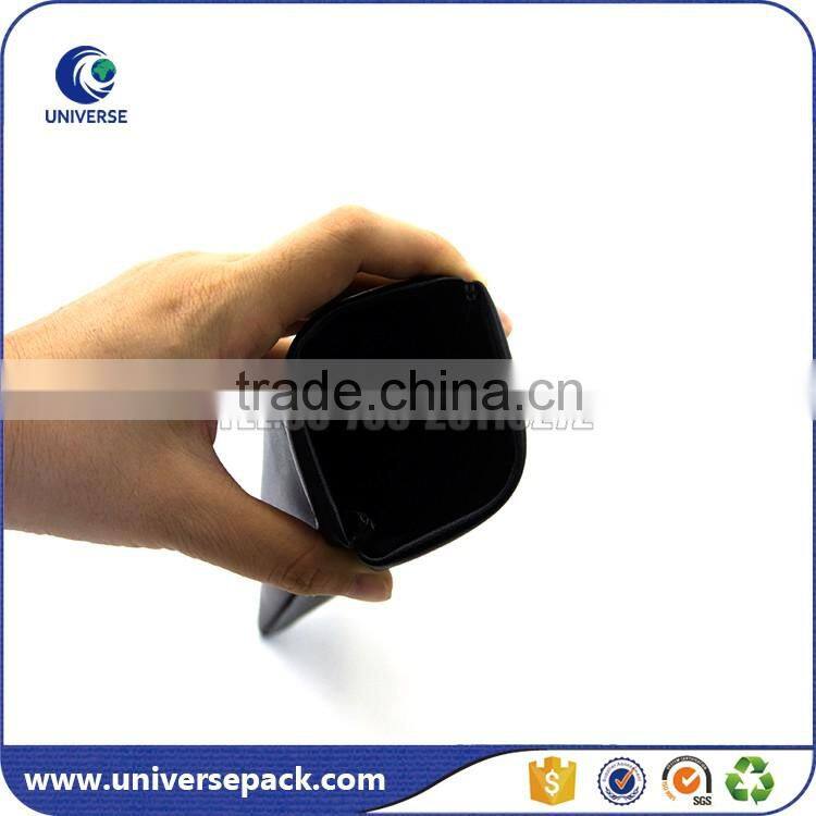 Custom printing PU leather shades pouch with clip
