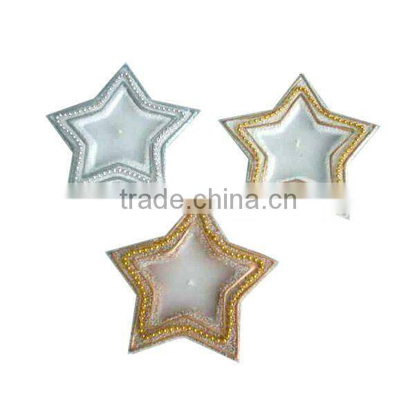 Star shaped christmas candle