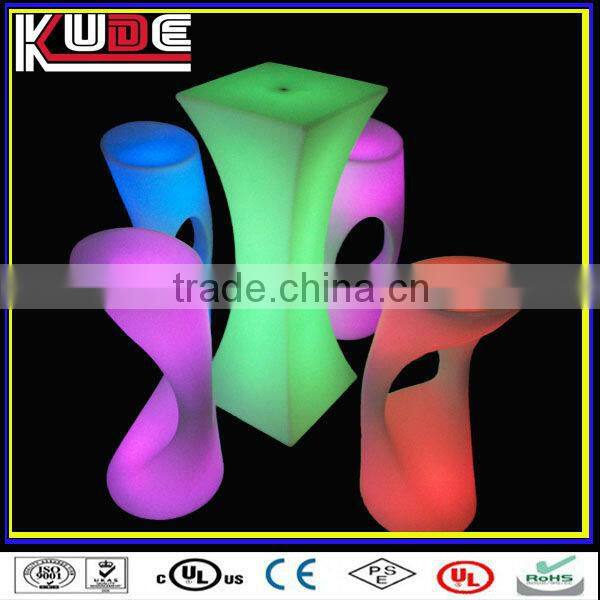 LED Luminous furniture bar night tall stool/outdoor modern unique bar stools
