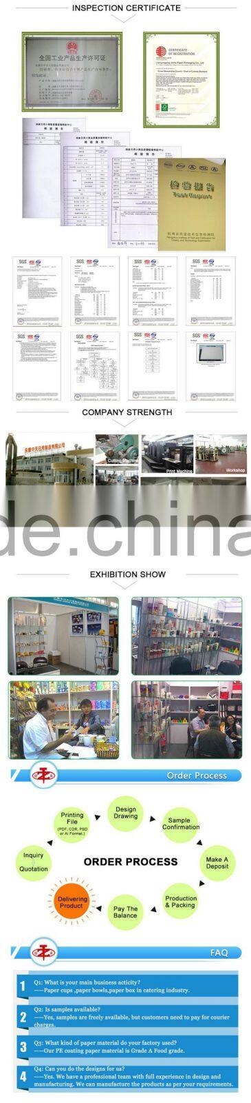 Custom Logo Printed Biodegradable Single Wall Disposable Paper Cup