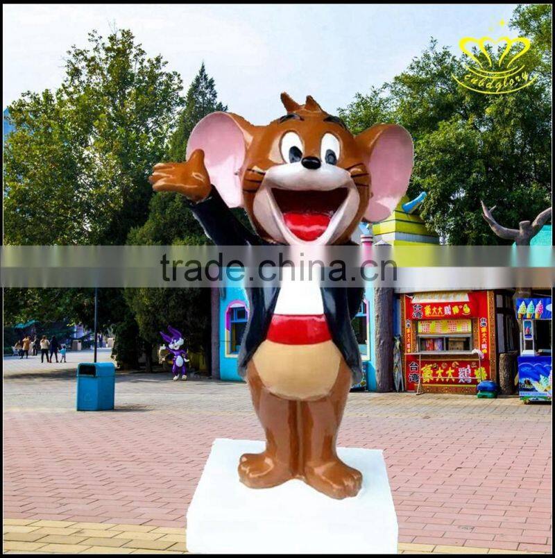 Custom outdoor landscape sculpture FRP cartoon Mitch Mini painting exhibition decorative sculpture