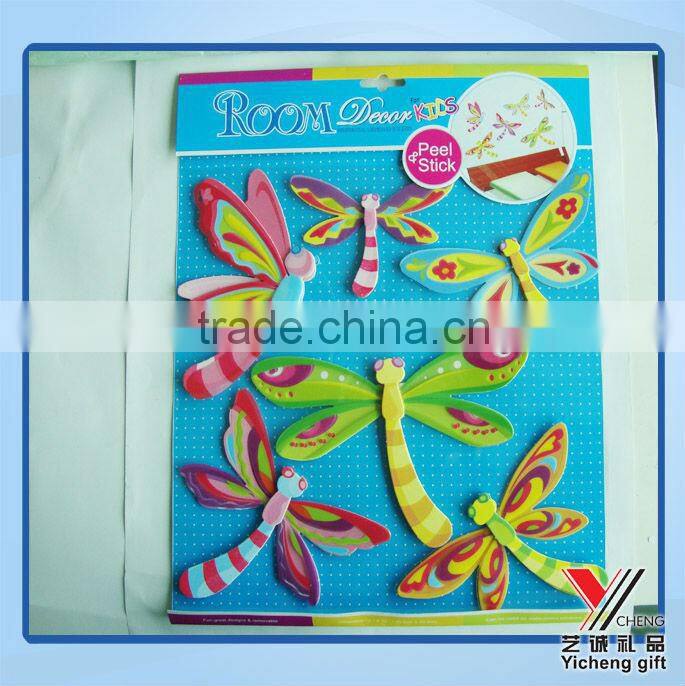 3d animal Stereoscopic wall sticker for kids room decoration