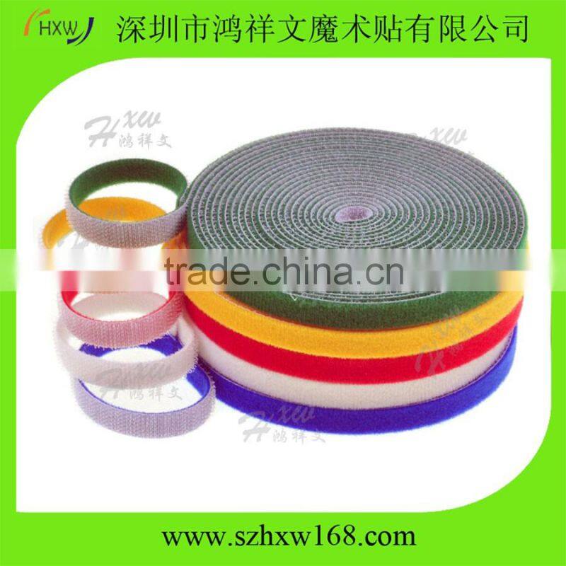 Double side back to back cable ties hook and loop fastener