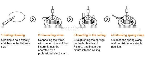 LED down light 3W professional light