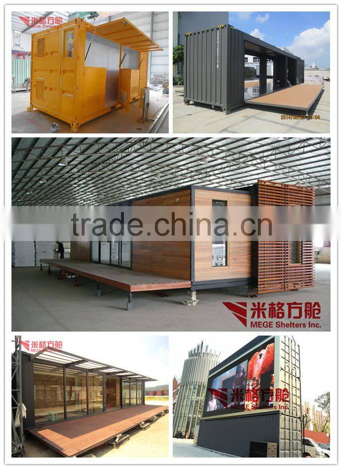 Foldable 40ft shipping container mobile cafe