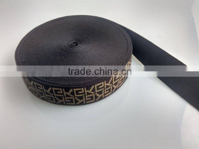 Eco-friendly fabric jacquard 2 inch cotton webbing for garment & bags