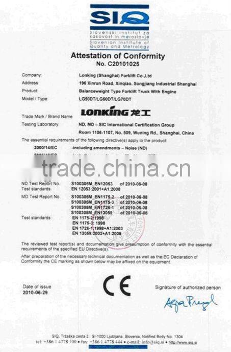 Diesel Heavy Forklift Lonking Lg160dt 16t Forklift