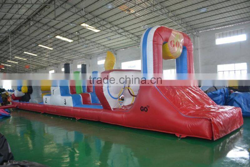 2016 Hot selling Olympics water obstacle inflatable obstacle course for adult and kids