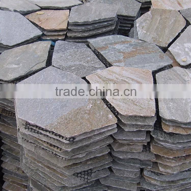Nature Stone Pieces For Floor, Slate Paving Stone