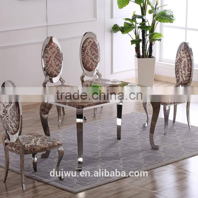 Italian modern simple natural marble platner dining table