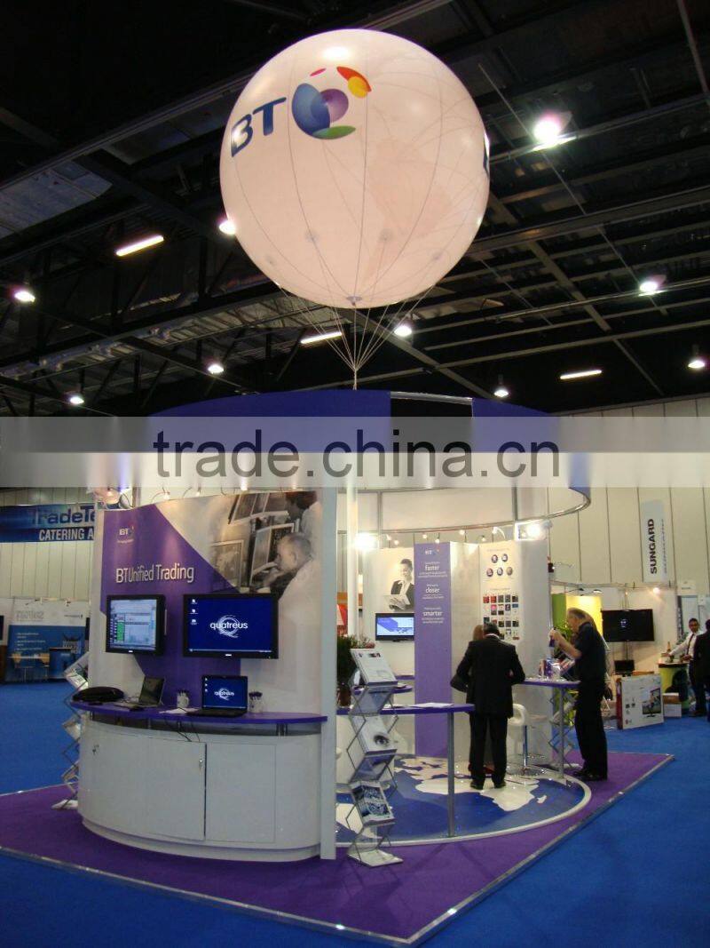 hot sell 1.5m Diameter Advertising Inflatable Trip led Balloon with printed stand LED Balloon for Concert or Action or Party