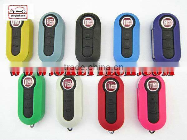 OkeyTech Fiat 500 key cover 3 button for fiat 500 cover for car key covers fiat
